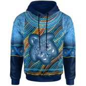 Australia Aboriginal Inspired Hoodie - Aboriginal Inspired Art Ocean Turtle Patterns Hoodie