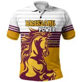 Brisbane Broncos Custom Polo Shirt - Brisbane Broncos Supporter Polo Shirt
