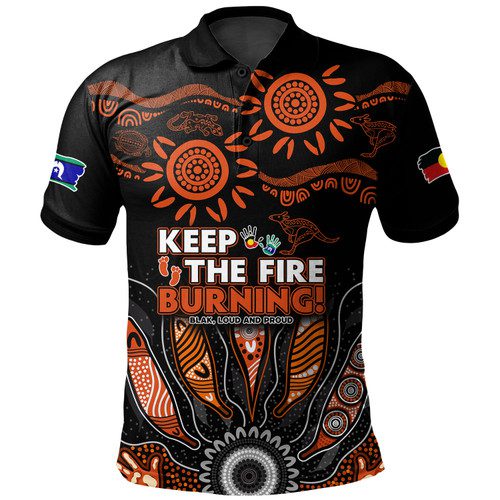 Australia Polo Shirt Naidoc Week 2024 Indigenous Keep The Fire Burning Aboriginal Gum Leaf Painting Australia Polo Shirt Naidoc Week 2024 Indigenous Keep The Fire Burning Aboriginal Gum Leaf Painting