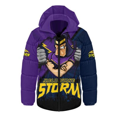 Melbourne Storm Hooded Padded Jacket Fearless Soul Series