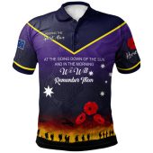 Melbourne Storm Anzac Custom Polo Shirt - Keeping the Spirit Alive Polo Shirt