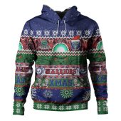 New Zealand Warriors Christmas Maori Custom Hoodie - Indigenous Knitted Ugly Xmas Style Hoodie