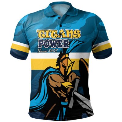 Gold Coast Titans Custom Polo Shirt - I Hate Being This Awesome But Gold Coast Titans Polo Shirt