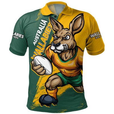 Aussie Wallabies Polo Shirt Unstoppable Wallabies Spirit Of The Championship