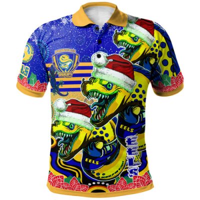 Parramatta Eels Christmas Polo Shirt - Custom Christmas Indigenous Parramatta Eels Polo Shirt