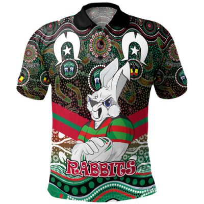 South Sydney Rabbitohs Polo Shirt - NAIDOC Week 2023 Indigenous For Our Elders