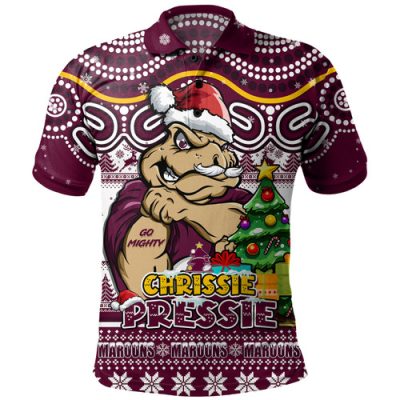 Queensland Maroons Polo Shirt Aussie Ugly Christmas For Die Hard Fan Supporters