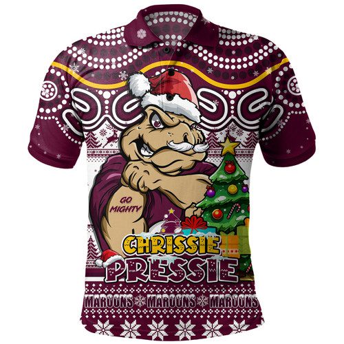 Queensland Maroons Polo Shirt Aussie Ugly Christmas For Die Hard Fan Supporters Queensland Maroons Polo Shirt Aussie Ugly Christmas For Die Hard Fan Supporters