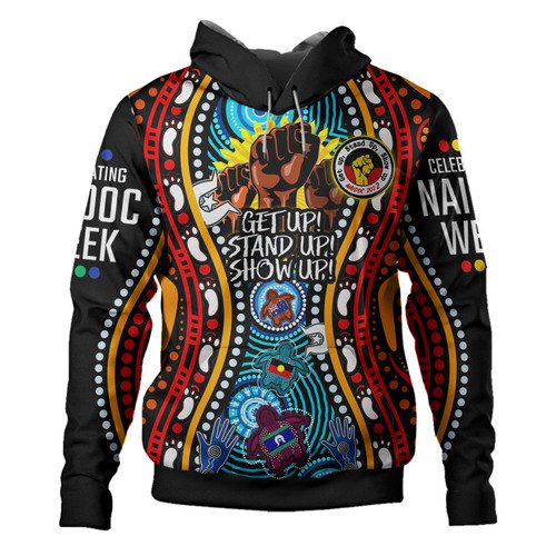 Australia Naidoc Week Custom Hoodie - Aboriginal Inspired and Torres Strait Islander Get Up! Stand Up! Show Up! Australia Naidoc Week Custom Hoodie - Aboriginal Inspired and Torres Strait Islander Get Up! Stand Up! Show Up!