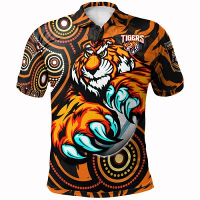 Australia Tigers Custom Indigenous Polo Shirt - This is My Jungle Style