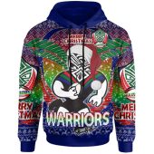 New Zealand Warriors Christmas Hoodie - Custom Merry New Zealand Warriors Christmas Indigenous Hoodie