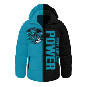 Port Adelaide Hooded Padded Jacket Warrior's Heart Ignites