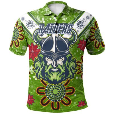 Canberra Raiders Polo Shirt - Custom Naidoc Week Super Canberra Raiders Polo Shirt