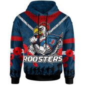 Sydney Roosters Hoodie - Custom Anzac Day Sydney Roosters Hoodie