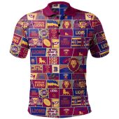 Brisbane Lions Polo Shirt Legacy Of The Pride Comic Style