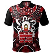 Australia Polo Shirt Naidoc Week Aboriginal Inspired Dot Art Painting And Aussie Lizard