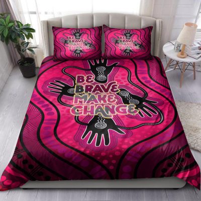 Australia National Reconciliation Week Bedding Set - "Be Brave, Make Change" Friendship and unity concept