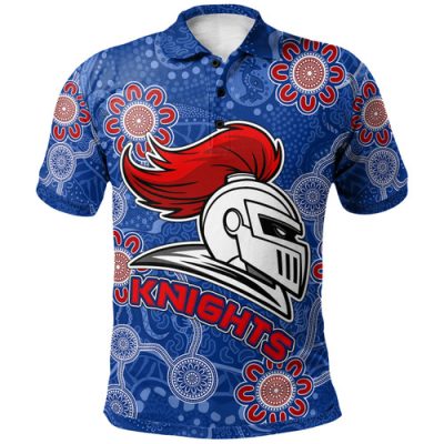 Kinghts Polo Shirt - Custom Aboriginal Inspired Newcastle Knights