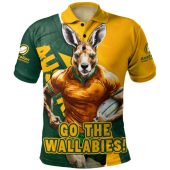 Aussie Wallabies Polo Shirt Australian Roar The Rugby Championship Battle