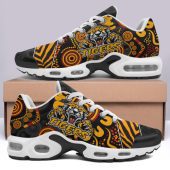 Wests Tigers Cushion Shoes - Tiger Aboriginal Inspired Pattern Cushion Running Shoes