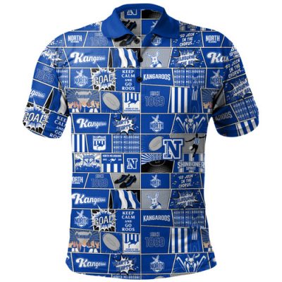 North Melbourne Polo Shirt Legacy Of The Pride Comic Style