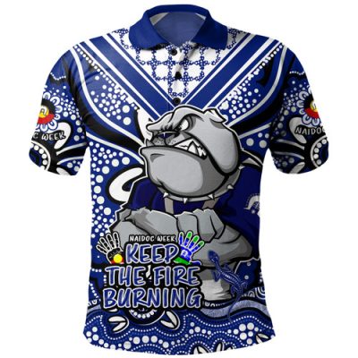 Canterbury-Bankstown Bulldogs Polo Shirt Aboriginal Inspired Naidoc Week Custom For Die Hard Fan Supporters