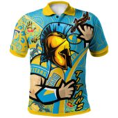 Gold Coast Titans Custom Polo Shirt - Titans Pride With Aussie Indigenous Culture Polo Shirt