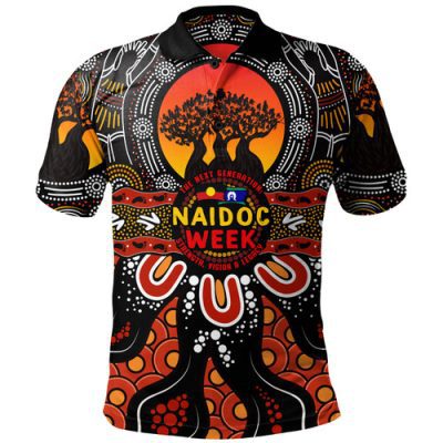 Indigenous Australian Aboriginal Polo Shirt Naidoc Week Voices Of The Land