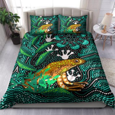 Australia Indigenous Bedding Set - Dreaming Indigenous Frog