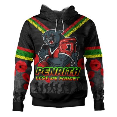 Penrith Panthers Anzac Hoodie - Custom Lest We Forget Hoodie