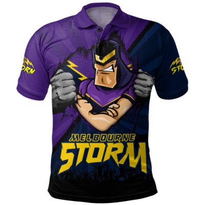 Melbourne Storm Polo Shirt Fearless Soul Series