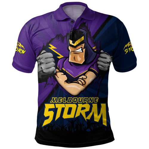 Melbourne Storm Polo Shirt Fearless Soul Series Melbourne Storm Polo Shirt Fearless Soul Series