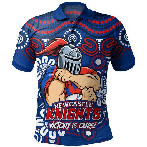 Newcastle Knights Polo Shirt Aboriginal Inspired Tough Fan Rugby For Life Newcastle Knights Polo Shirt Aboriginal Inspired Tough Fan Rugby For Life