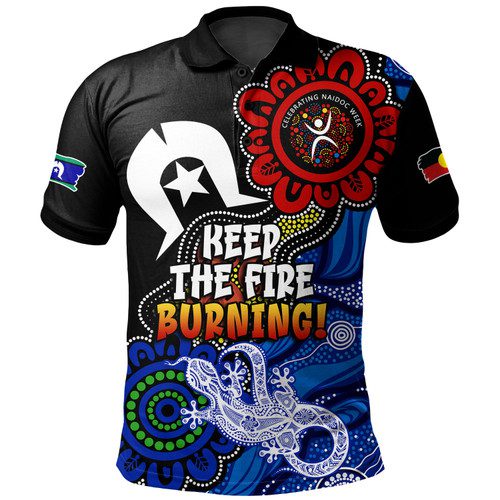 Australia Polo Shirt Naidoc Week 2024 Indigenous Keep The Fire Burning Aboriginal Dot Art Painting Australia Polo Shirt Naidoc Week 2024 Indigenous Keep The Fire Burning Aboriginal Dot Art Painting