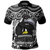 Collingwood Polo Shirt Aboriginal Inspired Tough Fan Football For Life