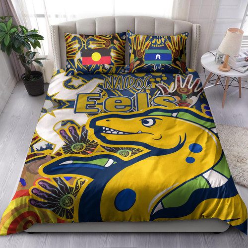 Parramatta Eels Naidoc Custom Bedding Set - Parramatta Eels NAIDOC Week celebrations Parramatta Eels Naidoc Custom Bedding Set - Parramatta Eels NAIDOC Week celebrations