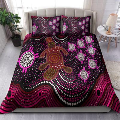 Australia Indigenous Bedding Set - Aboriginal inspired Plapytus dreaming