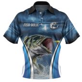 Australia Fishing Custom Polo Shirt - Jumping Barramundi Fishing  Polo Shirt