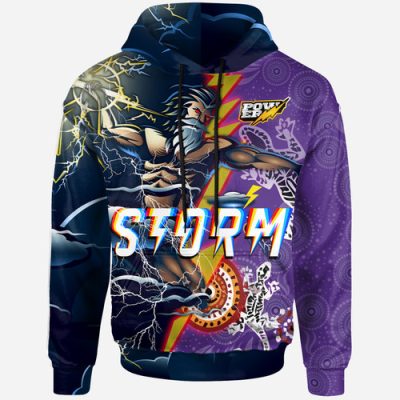 Melbourne Storm Hoodie - Custom Super Melbourne Storm Thunder Power Hoodie