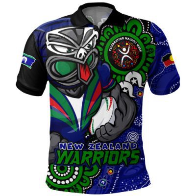New Zealand Warriors Polo Shirt Power Through Generations NAIDOC Edition