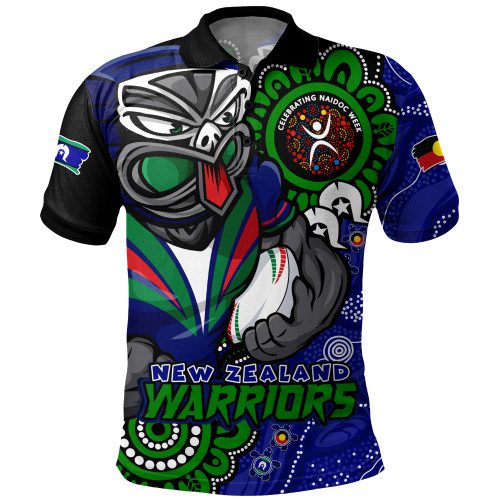 New Zealand Warriors Polo Shirt Power Through Generations NAIDOC Edition New Zealand Warriors Polo Shirt Power Through Generations NAIDOC Edition