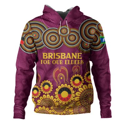 Brisbane Broncos Naidoc Hoodie - Custom Broncos For Our Elders Hoodie