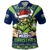 Canberra Raiders Polo Shirt Merry Christmas Festive Spirit Edition