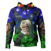 Australia Torres Strait Islands Custom Hoodie - Aboriginal Dot Art Indigenous Handprints Personalised Photo Hoodie