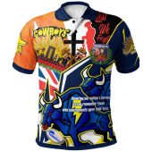 North Queensland Cowboys Hoodie - Custom Remembrance Cowboys  Anzac Quote With Poppy And Rosemary Hoodie