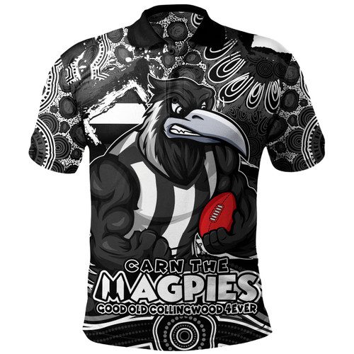 Collingwood Polo Shirt Blazing Spirit Of Victory Collingwood Polo Shirt Blazing Spirit Of Victory