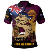 Queensland Maroons Polo Shirt Fearless ANZAC Defender