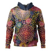 Australia Blooming Bright Flowers Hoodie - Blooming Bright Flowers Meadow Seamless Art Inspired Hoodie