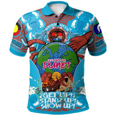 Australia NAIDOC Week Custom Polo Shirt - Let's Save Our Planet Indigenous Culture Culture Polo Shirt