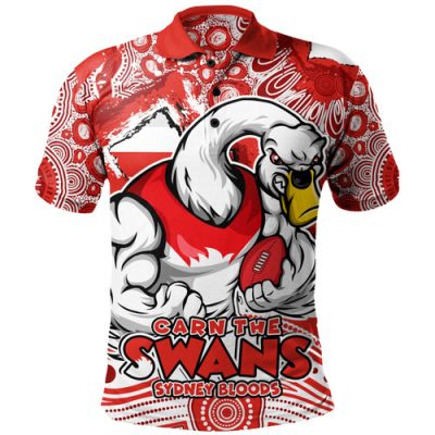 Sydney Swans Polo Shirt Blazing Spirit Of Victory